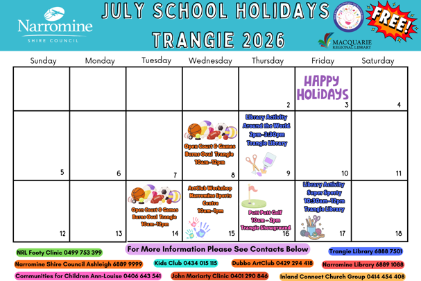 July School Holidays